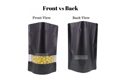 50 pieces Ziplock Black Window Food Grade Packaging